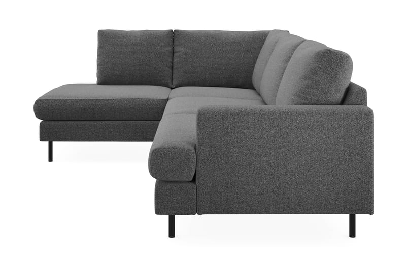 Menard Compact 4-sits Vänstervänd L-formad Schäslongsoffa i Tyg - Mörkgrå - Products - Möbler - Soffa - Divansoffa & schäslongsoffa - 4 sits soffa med divan