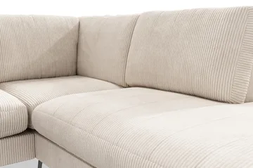 Ocean Lyx 4-sits Högervänd L-formad Schäslongsoffa i Manchester - Beige - Products - Möbler - Soffa - Divansoffa & schäslongsoffa - 4 sits soffa med divan