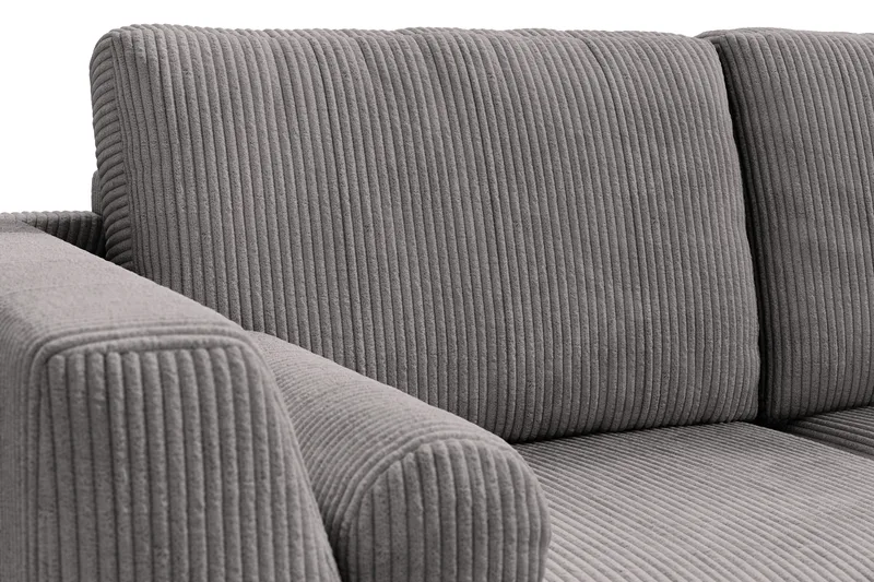 Ocean Lyx 4-sits Högervänd L-formad Schäslongsoffa i Manchester - Mörkgrå - Products - Möbler - Soffa - Divansoffa & schäslongsoffa - 4 sits soffa med divan