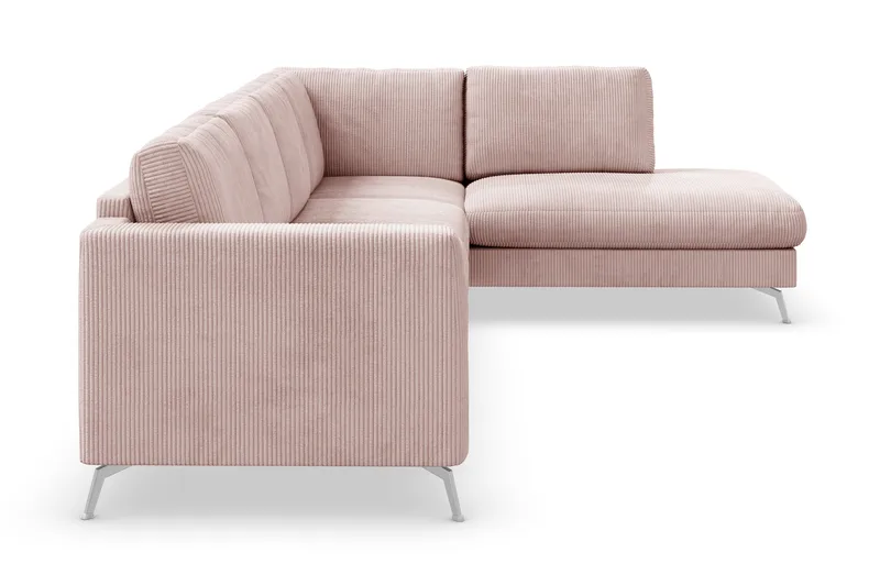 Ocean Lyx 4-sits Högervänd L-formad Schäslongsoffa i Manchester - Rosa - Products - Möbler - Soffa - Divansoffa & schäslongsoffa - 4 sits soffa med divan
