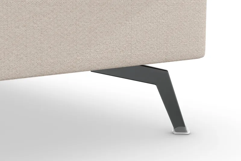 Ocean Lyx 4-sits Högervänd L-formad Schäslongsoffa i Tyg - Beige - Products - Möbler - Soffa - Divansoffa & schäslongsoffa - 4 sits soffa med divan