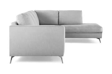 Ocean Lyx 4-sits Högervänd L-formad Schäslongsoffa i Tyg - Grå - Products - Möbler - Soffa - Divansoffa & schäslongsoffa - 4 sits soffa med divan