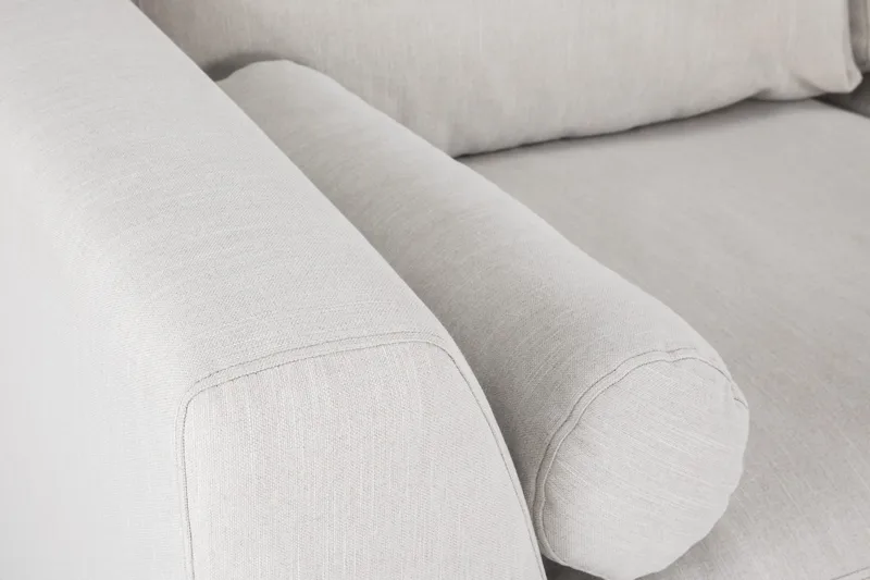 Ocean Lyx 4-sits Högervänd L-formad Schäslongsoffa i Tyg - Ljusgrå - Products - Möbler - Soffa - Divansoffa & schäslongsoffa - 4 sits soffa med divan