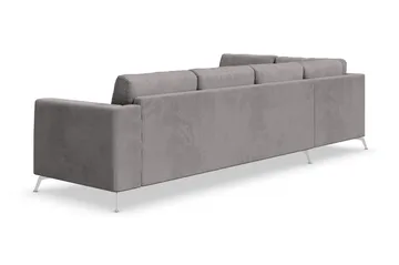 Ocean Lyx 4-sits Vänstervänd L-formad Schäslongsoffa i Manchester - Mörkgrå - Products - Möbler - Soffa - Divansoffa & schäslongsoffa - 4 sits soffa med divan