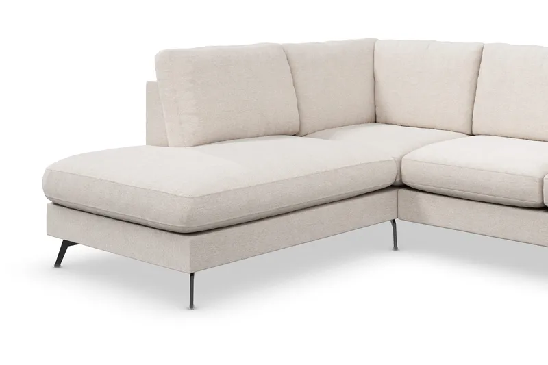 Ocean Lyx 4-sits Vänstervänd L-formad Schäslongsoffa i Tyg - Beige - Products - Möbler - Soffa - Divansoffa & schäslongsoffa - 4 sits soffa med divan