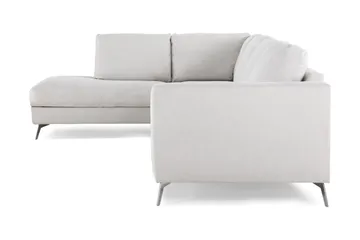 Ocean Lyx 4-sits Vänstervänd L-formad Schäslongsoffa i Tyg - Ljusgrå - Products - Möbler - Soffa - Divansoffa & schäslongsoffa - 4 sits soffa med divan