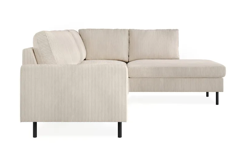 Peppe 4-sits Högervänd L-formad Schäslongsoffa i Manchester - Beige - Products - Möbler - Soffa - Divansoffa & schäslongsoffa - 4 sits soffa med divan