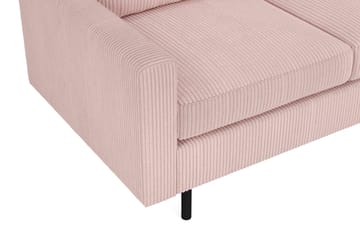 Peppe 4-sits Högervänd L-formad Schäslongsoffa i Manchester - Rosa - Products - Möbler - Soffa - Divansoffa & schäslongsoffa - 4 sits soffa med divan