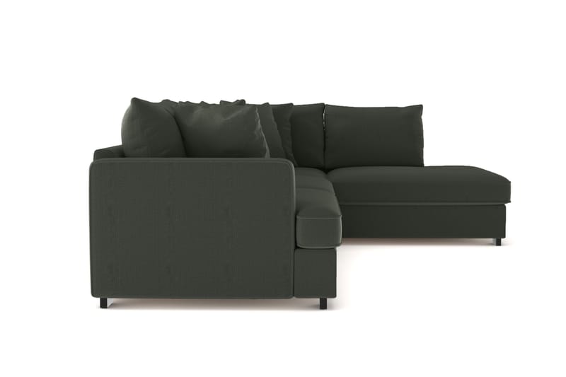 Rossita 4-sits Högervänd L-formad Djup Schäslongsoffa i Manchester - Mörkgrön - Products - Möbler - Soffa - Divansoffa & schäslongsoffa - 4 sits soffa med divan