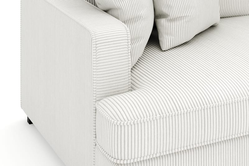 Rossita 4-sits Högervänd L-formad Djup Schäslongsoffa i Manchester - Offwhite - Products - Möbler - Soffa - Divansoffa & schäslongsoffa - 4 sits soffa med divan