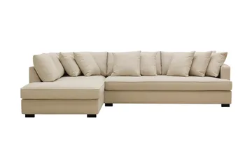 Rossita 4-sits Vänstervänd L-formad Djup Schäslongsoffa med Hel dyna i Bouclé