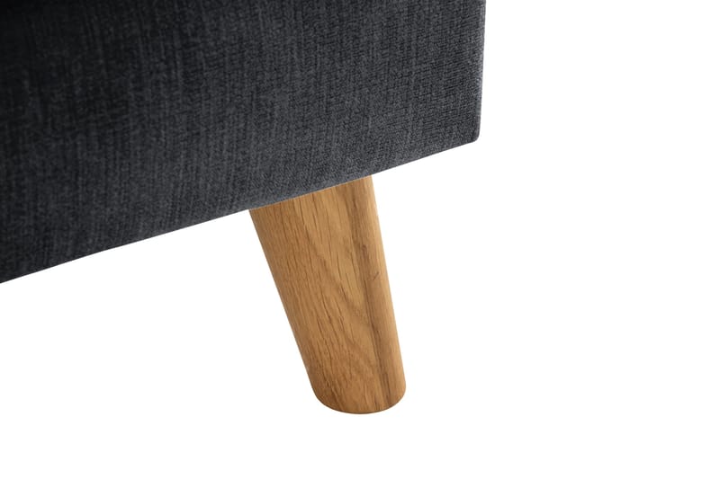 Trend Lyx 3-sits Divansoffa Vänster - Mörkgrå/Ek - Products - Möbler - Soffa - Divansoffa & schäslongsoffa - 4 sits soffa med divan