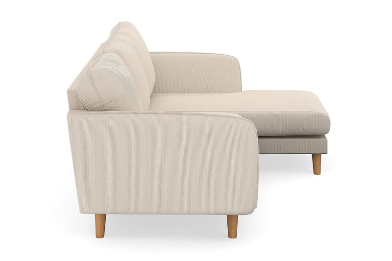 Trend Lyx 3-sits Högervänd L-formad Divansoffa i Manchester - Beige - Products - Möbler - Soffa - Divansoffa & schäslongsoffa - 4 sits soffa med divan