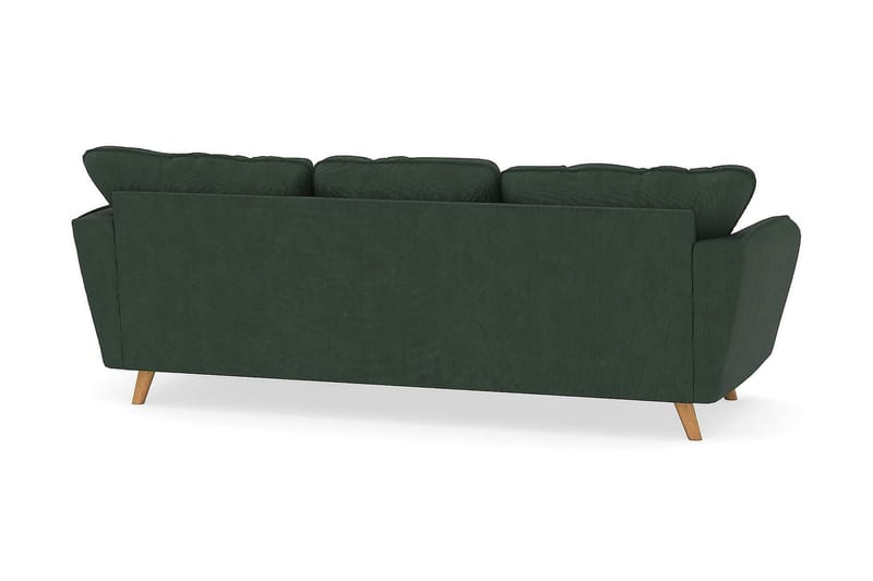 Trend Lyx 3-sits Högervänd L-formad Divansoffa i Manchester - Mörkgrön - Products - Möbler - Soffa - Divansoffa & schäslongsoffa - 4 sits soffa med divan