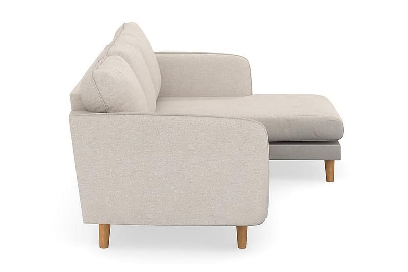 Trend Lyx 3-sits Högervänd L-formad Divansoffa i Tyg - Beige - Products - Möbler - Soffa - Divansoffa & schäslongsoffa - 4 sits soffa med divan