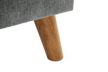 Trend Lyx 3-sits Högervänd L-formad Divansoffa i Tyg - Grå - Products - Möbler - Soffa - Divansoffa & schäslongsoffa - 4 sits soffa med divan