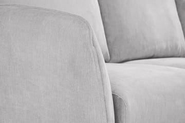 Trend Lyx 3-sits Högervänd L-formad Divansoffa i Tyg - Ljusgrå - Products - Möbler - Soffa - Divansoffa & schäslongsoffa - 4 sits soffa med divan