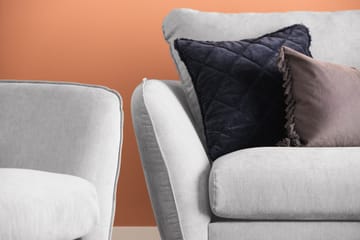 Trend Lyx 3-sits Högervänd L-formad Divansoffa i Tyg - Ljusgrå - Products - Möbler - Soffa - Divansoffa & schäslongsoffa - 4 sits soffa med divan
