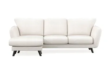 Trend Lyx 3-sits Vänstervänd L-formad Divansoffa i Bouclé - Vit - Products - Möbler - Soffa - Divansoffa & schäslongsoffa - 4 sits soffa med divan