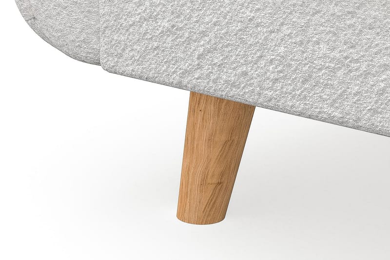 Trend Lyx 3-sits Vänstervänd L-formad Divansoffa i Bouclé - Vit - Products - Möbler - Soffa - Divansoffa & schäslongsoffa - 4 sits soffa med divan
