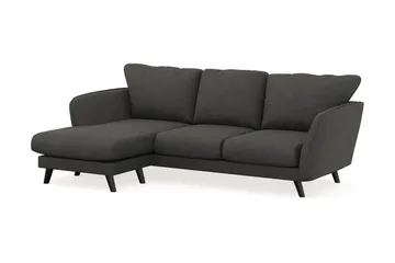 Trend Lyx 3-sits Vänstervänd L-formad Divansoffa i Manchester - Mörkgrå - Products - Möbler - Soffa - Divansoffa & schäslongsoffa - 4 sits soffa med divan