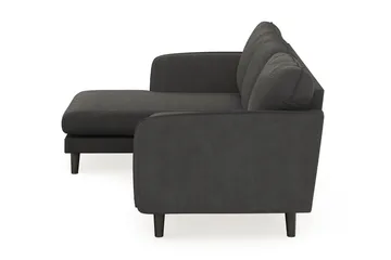 Trend Lyx 3-sits Vänstervänd L-formad Divansoffa i Manchester - Mörkgrå - Products - Möbler - Soffa - Divansoffa & schäslongsoffa - 4 sits soffa med divan
