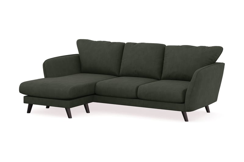 Trend Lyx 3-sits Vänstervänd L-formad Divansoffa i Manchester - Mörkgrön - Products - Möbler - Soffa - Divansoffa & schäslongsoffa - 4 sits soffa med divan