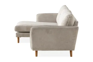 Trend Lyx 3-sits Vänstervänd L-formad Divansoffa i Tyg - Beige - Products - Möbler - Soffa - Divansoffa & schäslongsoffa - 4 sits soffa med divan