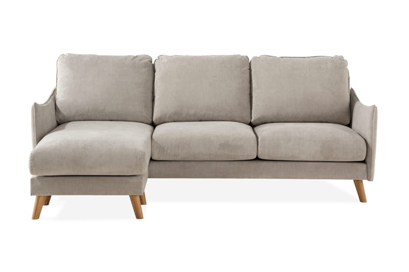 Trend Lyx 3-sits Vänstervänd L-formad Divansoffa i Tyg - Beige - Products - Möbler - Soffa - Divansoffa & schäslongsoffa - 4 sits soffa med divan