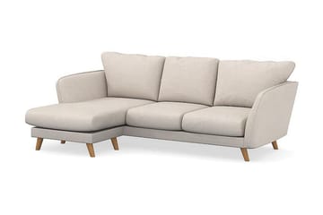 Trend Lyx 3-sits Vänstervänd L-formad Divansoffa i Tyg - Beige - Products - Möbler - Soffa - Divansoffa & schäslongsoffa - 4 sits soffa med divan