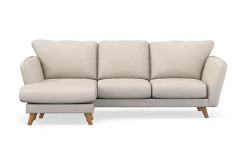 Trend Lyx 3-sits Vänstervänd L-formad Divansoffa i Tyg