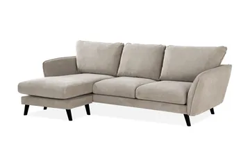 Trend Lyx 3-sits Vänstervänd L-formad Divansoffa i Tyg - Beige - Products - Möbler - Soffa - Divansoffa & schäslongsoffa - 4 sits soffa med divan