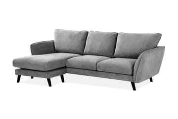 Trend Lyx 3-sits Vänstervänd L-formad Divansoffa i Tyg - Grå - Products - Möbler - Soffa - Divansoffa & schäslongsoffa - 4 sits soffa med divan