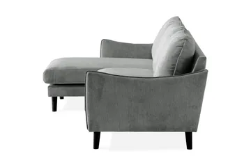 Trend Lyx 3-sits Vänstervänd L-formad Divansoffa i Tyg - Grå - Products - Möbler - Soffa - Divansoffa & schäslongsoffa - 4 sits soffa med divan