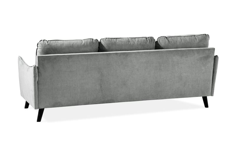 Trend Lyx 3-sits Vänstervänd L-formad Divansoffa i Tyg - Grå - Products - Möbler - Soffa - Divansoffa & schäslongsoffa - 4 sits soffa med divan