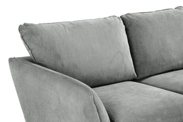 Trend Lyx 3-sits Vänstervänd L-formad Divansoffa i Tyg - Grå - Products - Möbler - Soffa - Divansoffa & schäslongsoffa - 4 sits soffa med divan