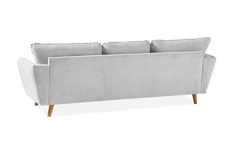Trend Lyx 3-sits Vänstervänd L-formad Divansoffa i Tyg - Ljusgrå - Products - Möbler - Soffa - Divansoffa & schäslongsoffa - 4 sits soffa med divan