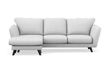 Trend Lyx 3-sits Vänstervänd L-formad Divansoffa i Tyg - Ljusgrå - Products - Möbler - Soffa - Divansoffa & schäslongsoffa - 4 sits soffa med divan