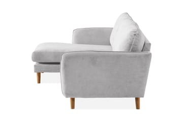 Trend Lyx 3-sits Vänstervänd L-formad Divansoffa i Tyg - Ljusgrå - Products - Möbler - Soffa - Divansoffa & schäslongsoffa - 4 sits soffa med divan
