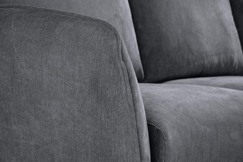Trend Lyx 3-sits Vänstervänd L-formad Divansoffa i Tyg - Mörkgrå - Products - Möbler - Soffa - Divansoffa & schäslongsoffa - 4 sits soffa med divan