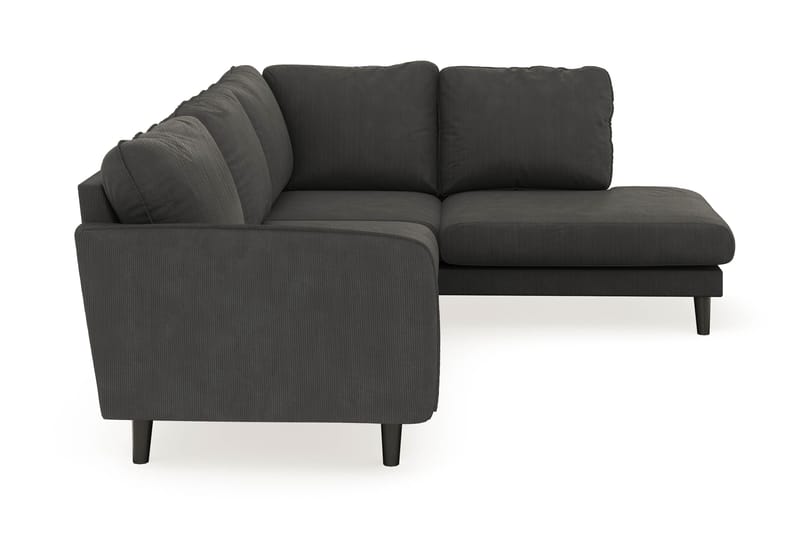 Trend Lyx 4-sits Högervänd L-formad Schäslongsoffa i Manchester - Mörkgrå - Products - Möbler - Soffa - Divansoffa & schäslongsoffa - 4 sits soffa med divan