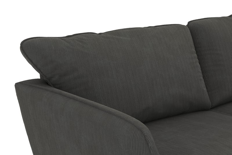 Trend Lyx 4-sits Högervänd L-formad Schäslongsoffa i Manchester - Mörkgrå - Products - Möbler - Soffa - Divansoffa & schäslongsoffa - 4 sits soffa med divan