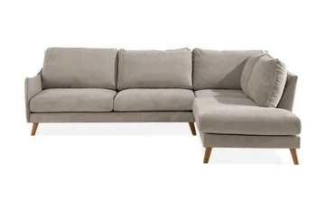 Trend Lyx 4-sits Högervänd L-formad Schäslongsoffa i Tyg