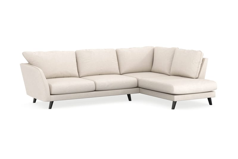 Trend Lyx 4-sits Högervänd L-formad Schäslongsoffa i Tyg - Beige - Products - Möbler - Soffa - Divansoffa & schäslongsoffa - 4 sits soffa med divan
