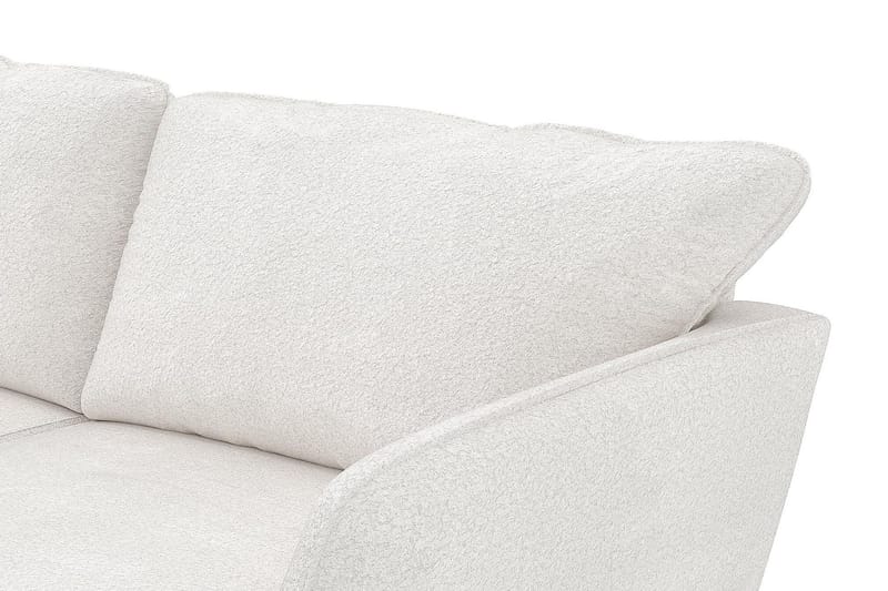Trend Lyx 4-sits Vänstervänd L-formad Schäslongsoffa i Bouclé - Vit - Products - Möbler - Soffa - Divansoffa & schäslongsoffa - 4 sits soffa med divan