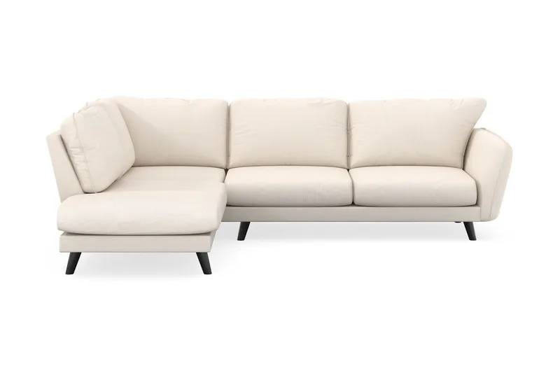 Trend Lyx 4-sits Vänstervänd L-formad Schäslongsoffa i Manchester, Beige