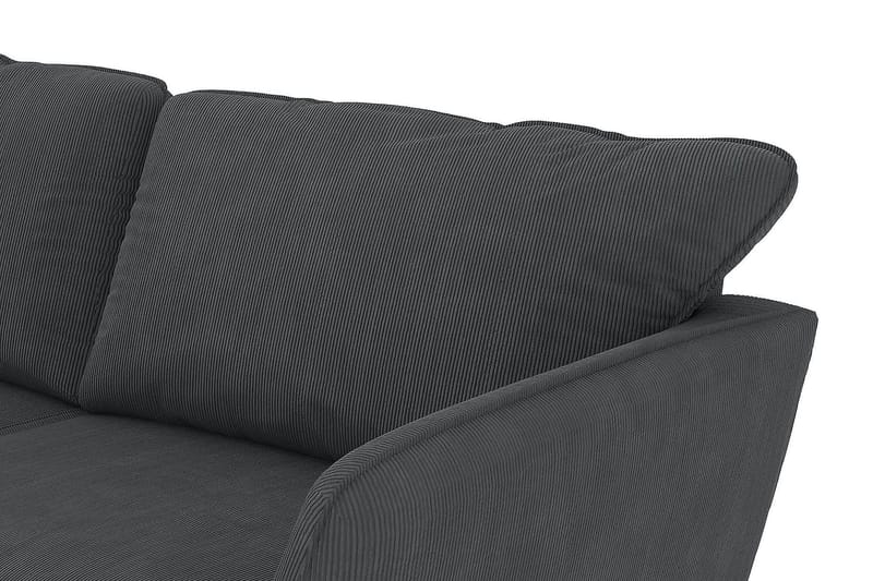 Trend Lyx 4-sits Vänstervänd L-formad Schäslongsoffa i Manchester - Mörkgrå - Products - Möbler - Soffa - Divansoffa & schäslongsoffa - 4 sits soffa med divan