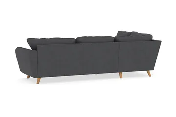 Trend Lyx 4-sits Vänstervänd L-formad Schäslongsoffa i Manchester - Mörkgrå - Products - Möbler - Soffa - Divansoffa & schäslongsoffa - 4 sits soffa med divan
