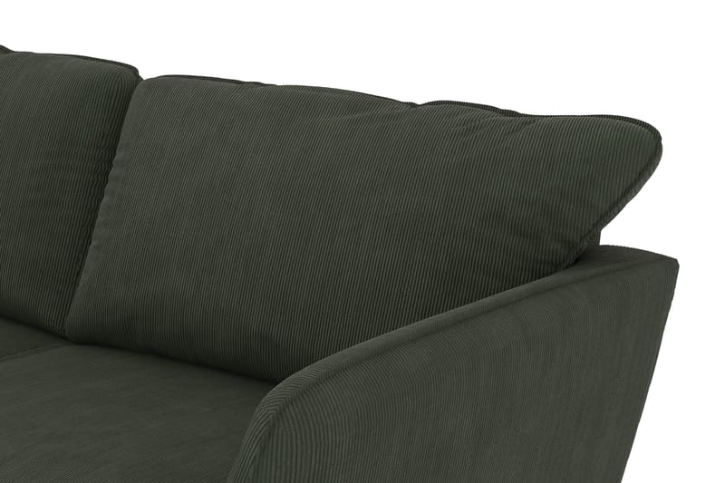 Trend Lyx 4-sits Vänstervänd L-formad Schäslongsoffa i Manchester - Mörkgrön - Products - Möbler - Soffa - Divansoffa & schäslongsoffa - 4 sits soffa med divan