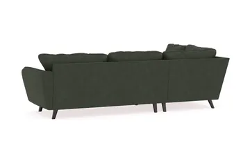 Trend Lyx 4-sits Vänstervänd L-formad Schäslongsoffa i Manchester - Mörkgrön - Products - Möbler - Soffa - Divansoffa & schäslongsoffa - 4 sits soffa med divan